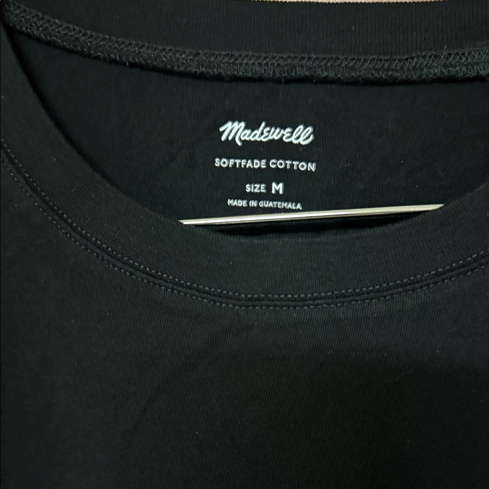 Madewell Women’s Black Crewneck Softfade Cotton Tee